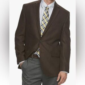 Chaps Brown Sport Coat Classic Blazer